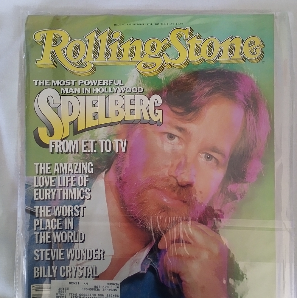 Vintage Rolling Stone Magazine #459 October 24 1985 Steven Spielberg